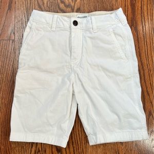 Abercrombie white cotton shorts